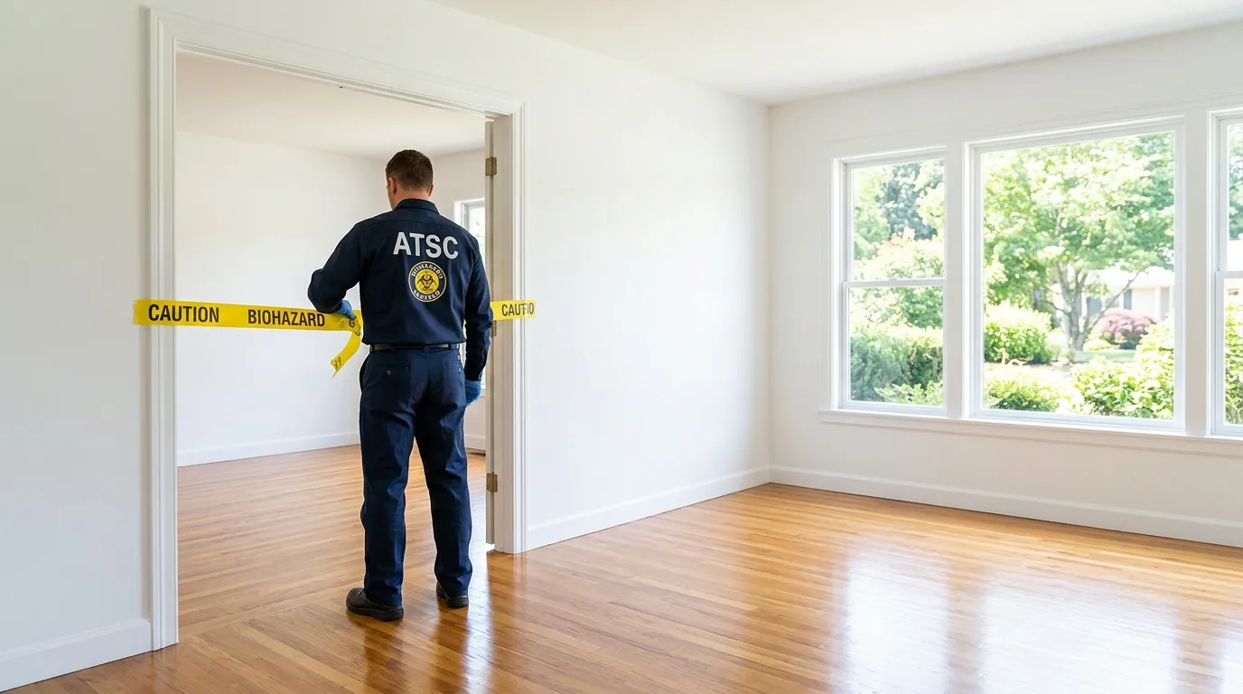 Certified biohazard cleanup crew performing Crime Scene Cleanup in Southborough